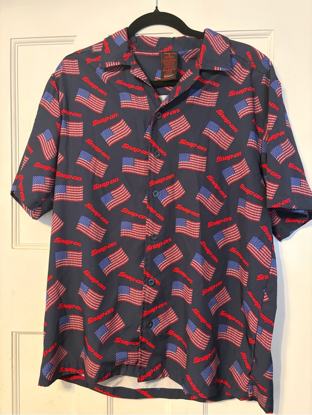 Limited Edition! Snap-on Men's Navy Short-Sleeve Button-Down Shirt